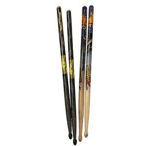 Disney MGM Rock n Roller Coaster & Hard Rock Cafe Chicago Drumsticks Set 2 Pairs